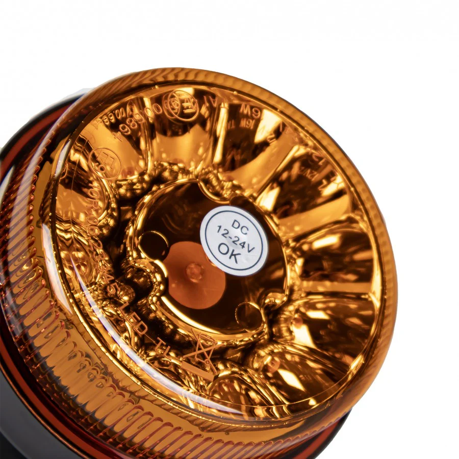 Truck LED ECE R65 LED Low Profile Flashing Beacon Amber - Flexi DIN - Image 3