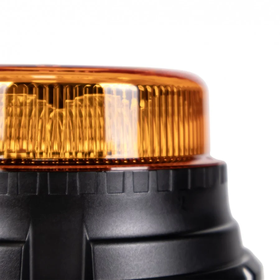 Truck LED ECE R65 LED Low Profile Flashing Beacon Amber - Magnetic Mount - Image 2