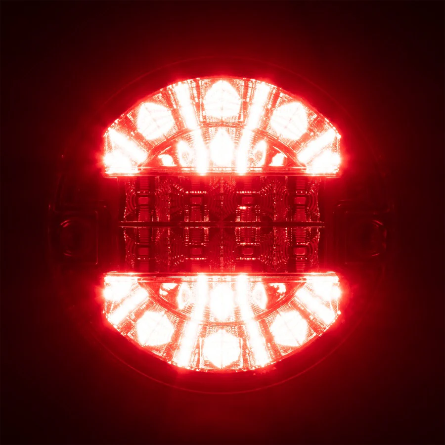 Truck LED 'Hamburger' LED Slim Line Rear Round Stop & Tail Lamp (9-33V) - Image 5
