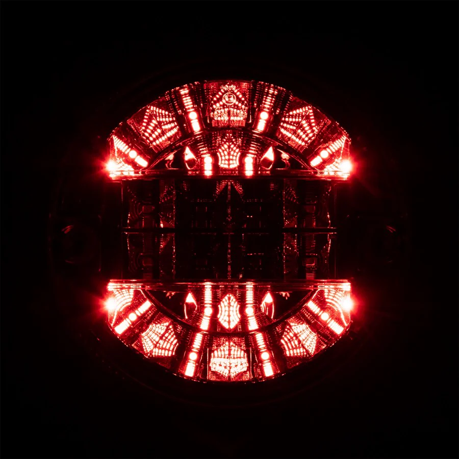 Truck LED 'Hamburger' LED Slim Line Rear Round Stop & Tail Lamp (9-33V) - Image 6