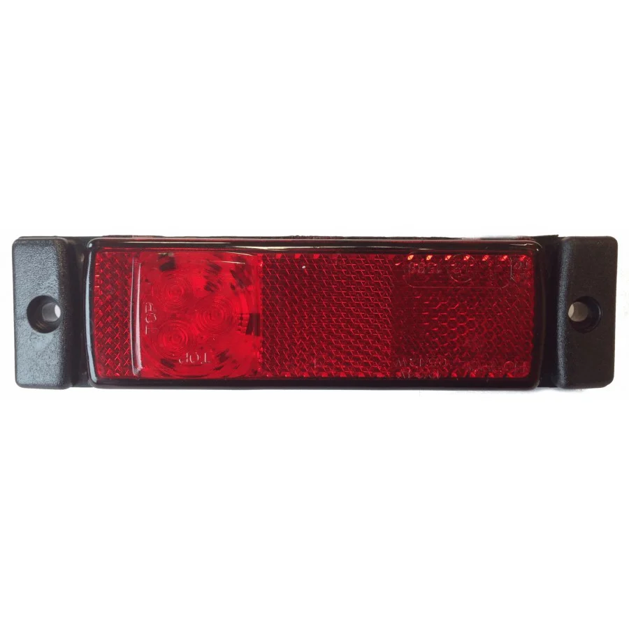Truck LED Rear Marker Light – Red, 12/24V with Integrated Reflector & Compact Design - Image 2
