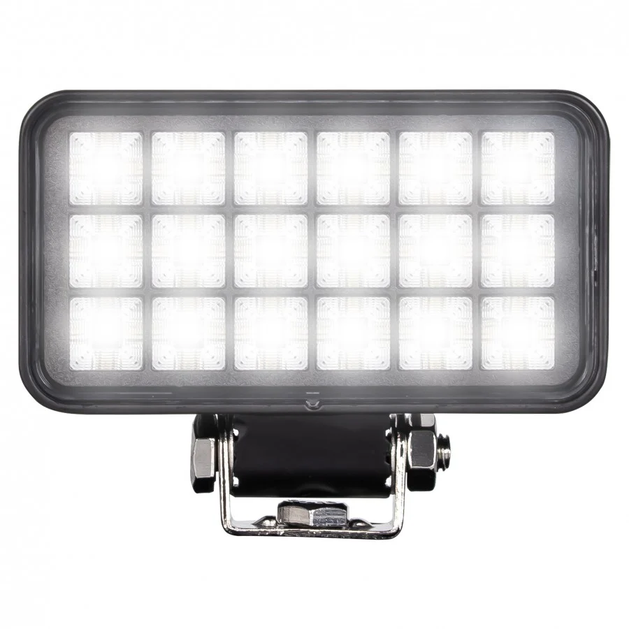 Truck LED Rectangular High Brightness 18-LED Work Lamp - With Switch - Image 6