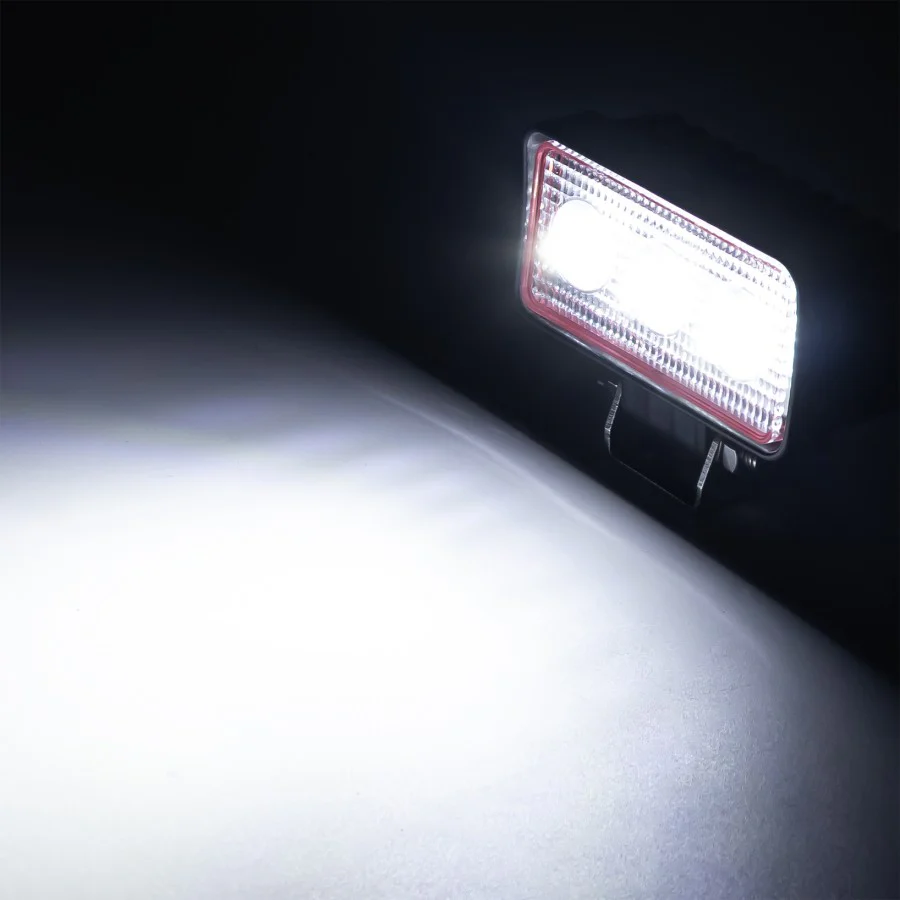 Truck LED Red Line 3 LED Compact Mini Rectangular Flood Lamp - Image 2