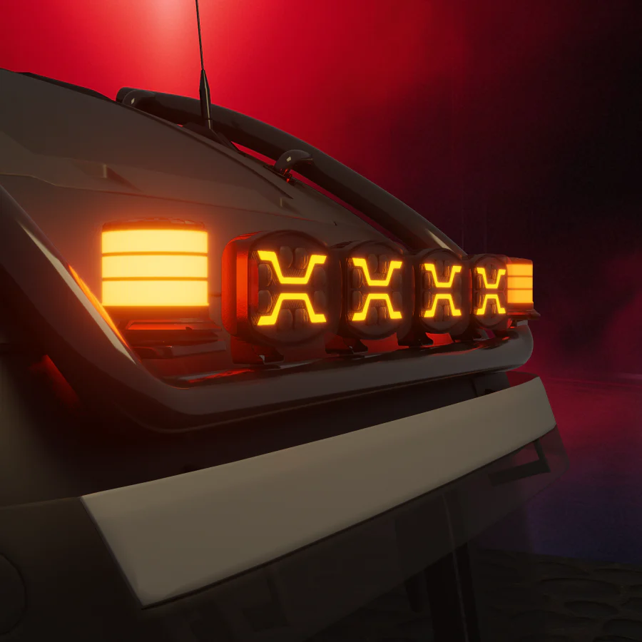 Truck LED X RANGE LED Driving Lamp with Position and Strobe Lamp - Oval - Image 9