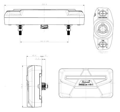 Truck-lite 910 LED Rear Combination Trailer Lamp with Progressive Indicator - Image 4