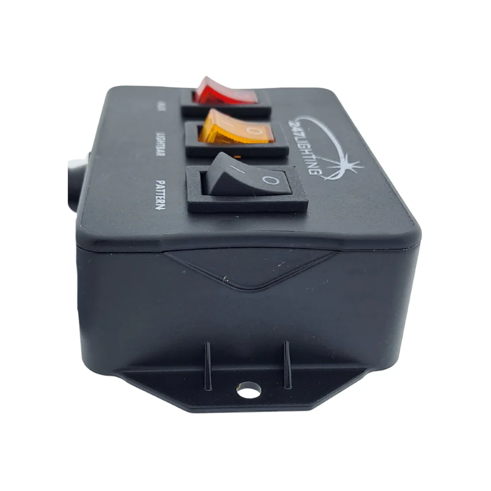 Universal LED Lighting Switch Panel – 3 Way Control Unit, 12/24V with Pattern Selector - Image 2