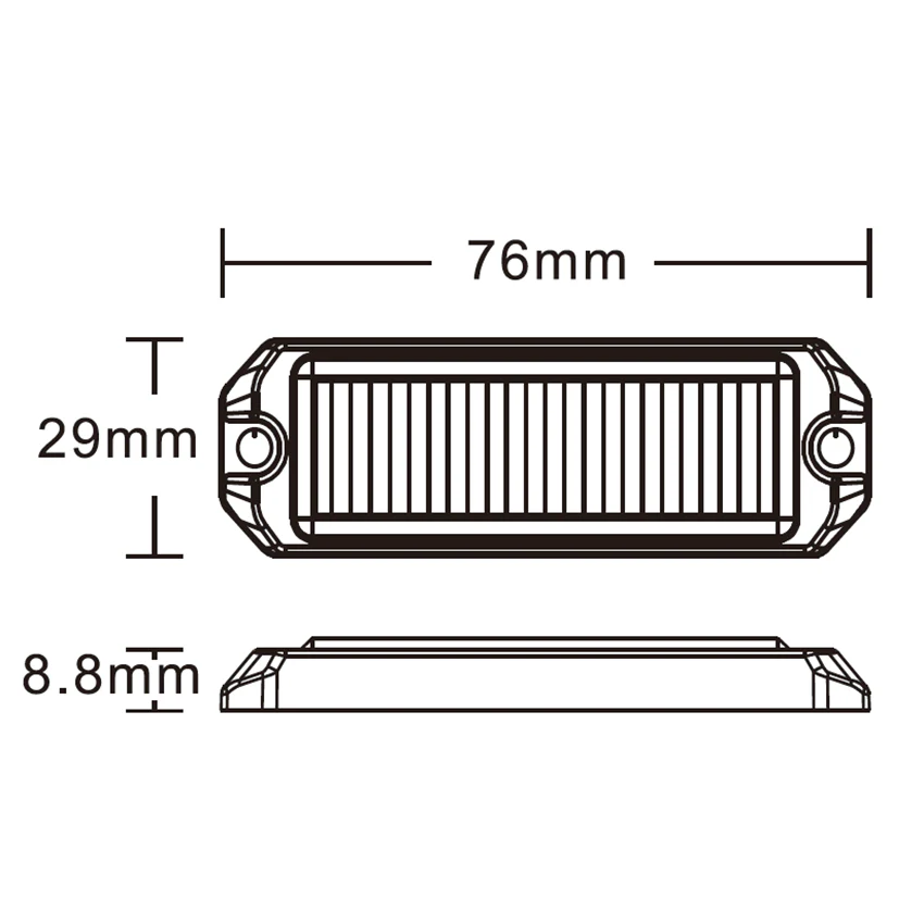 708 Series 3 LED Strobe Grille Light – Compact Warning Lamp - Image 2