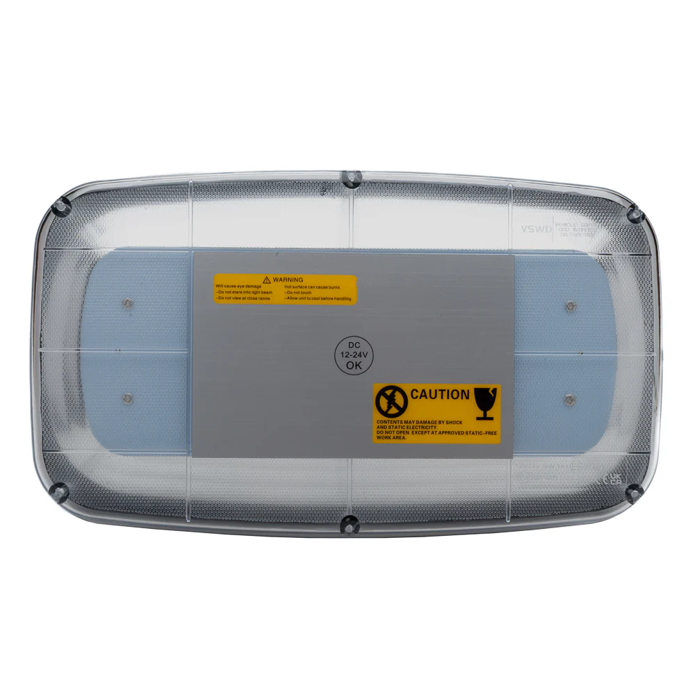 VSWD Mini ECE R65 LED Flashing Lightbar Minibar - Amber - Image 3