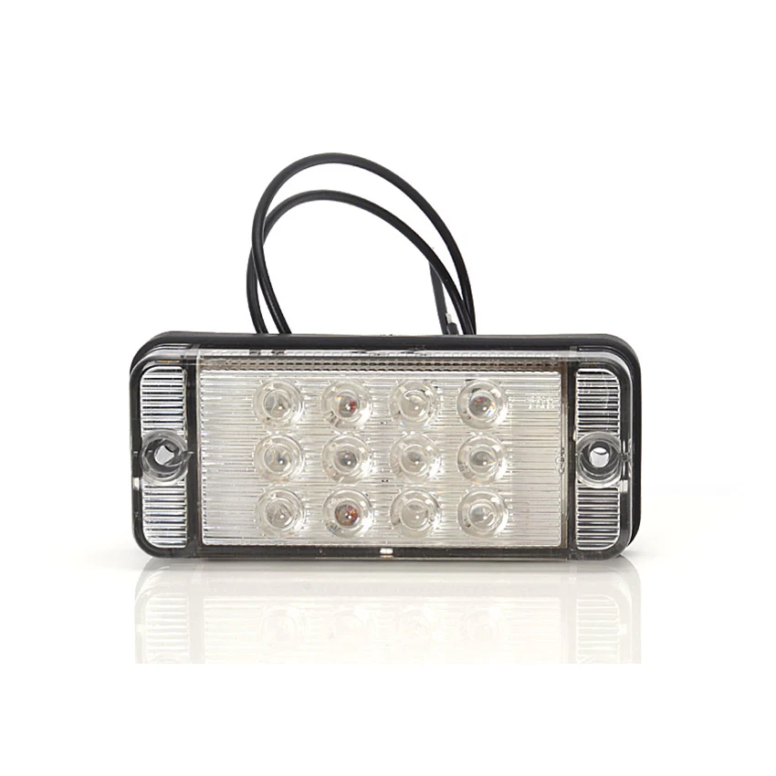 WAS 36 Series W83D 700 Rectangular Rear Truck LED Fog Lamp (Clear Lens) - Image 2